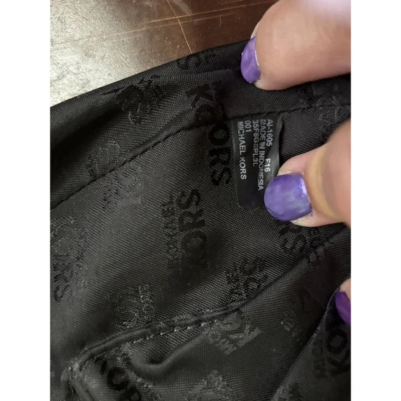 Michael Kors Stanthorpe Large Black Leather Shoulder Bag Gold Chain Strap - Picture 16 of 16